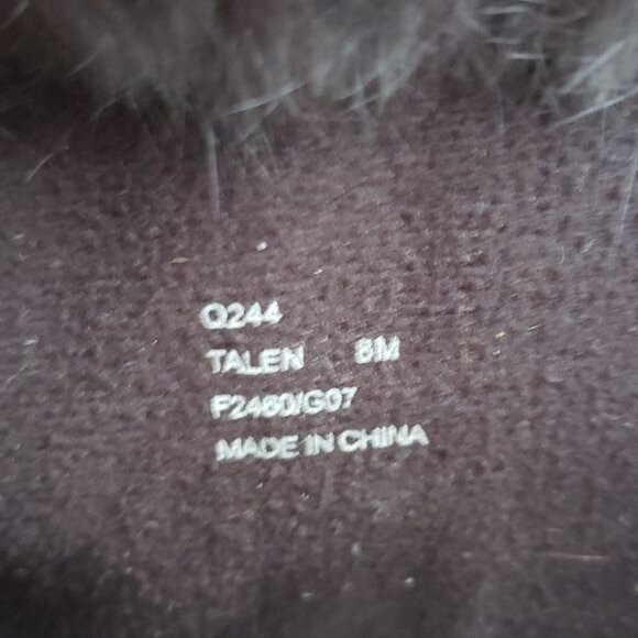 Coach Talen Winter Boots, Suede and Genuine Rabbit Fur size 8 - Picture 8 of 12